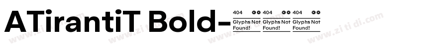 ATirantiT Bold字体转换